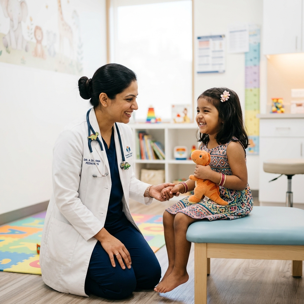 ENT specialist with patient at Supreme Hospitals